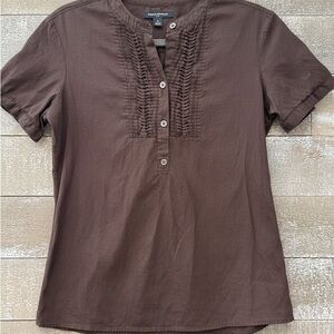 Banana Republic Chocolate Brown Blouse/Top